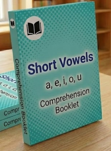 Short Vowels Comprehension Booklet – Decodable Stories for Beginners