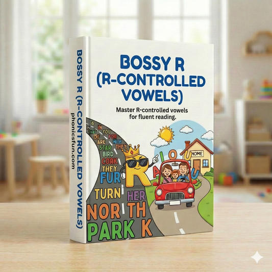 Bossy R (R-Controlled Vowels) Booklet – Phonics Guide for ar, er, ir, or, ur