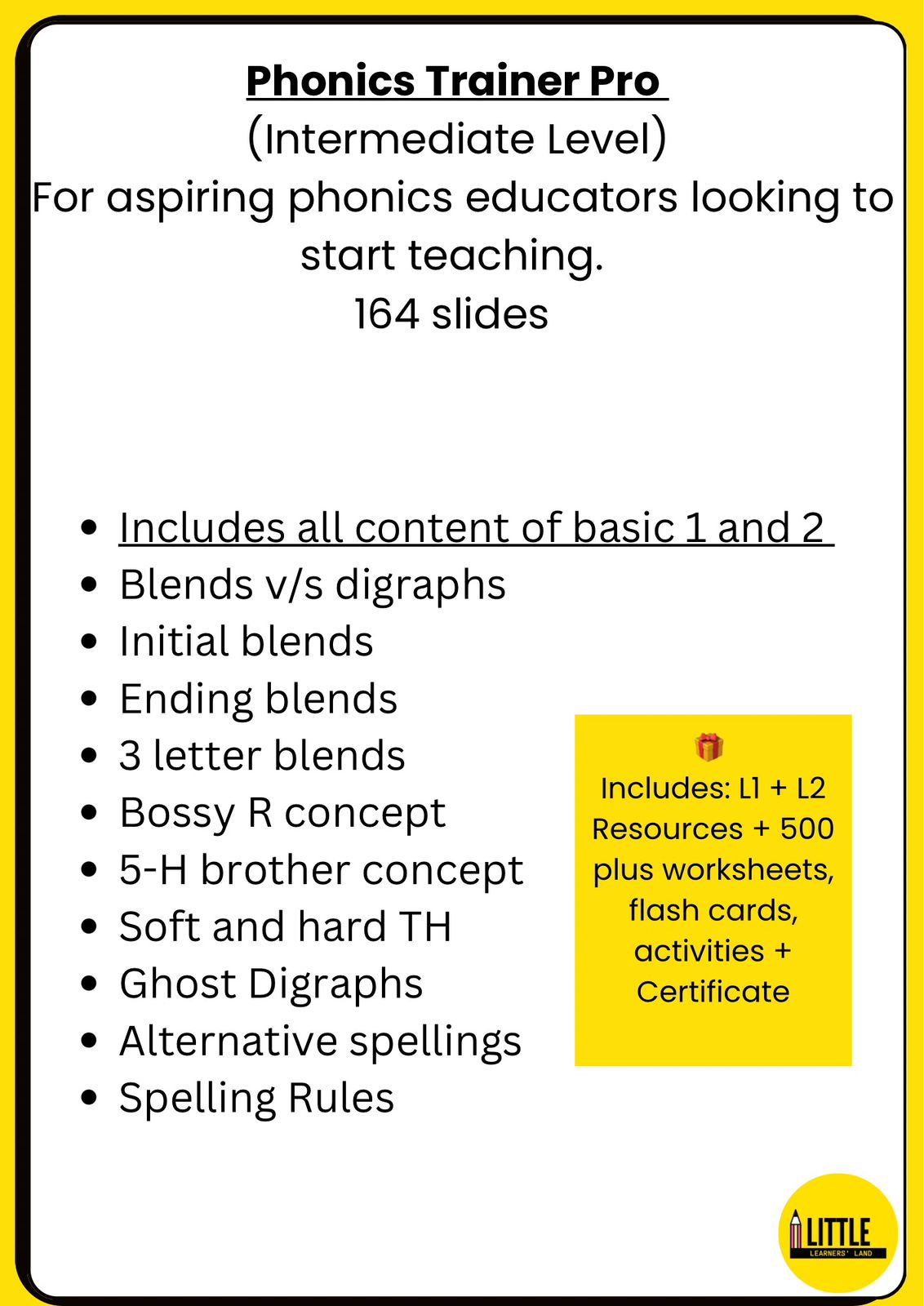 Level 2: Phonics Trainer Pro (Teacher Training Certification)