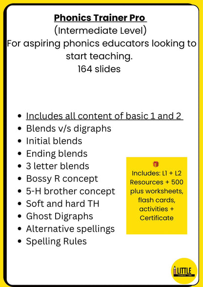 Level 2: Phonics Trainer Pro (Teacher Training Certification)